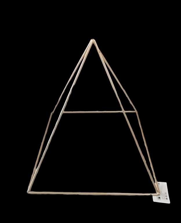 Pirâmide Energética 15 CM - Dourada - Tenda da Alma