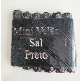 Pack 6 und mini velas sal preto