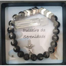 pulseira da Serenidade - Hematite/ Prateada