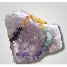 Pulseira Mineral Chip 7 Chakras