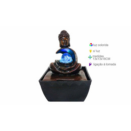 Fonte Resina Buda 13x13x18cm